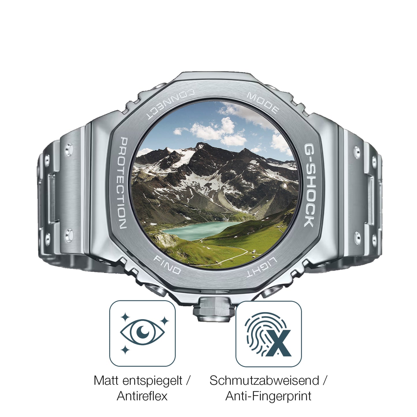 6x Schutzfolie matt für Casio G-Shock GM-B2100D Display-Schutzfolie