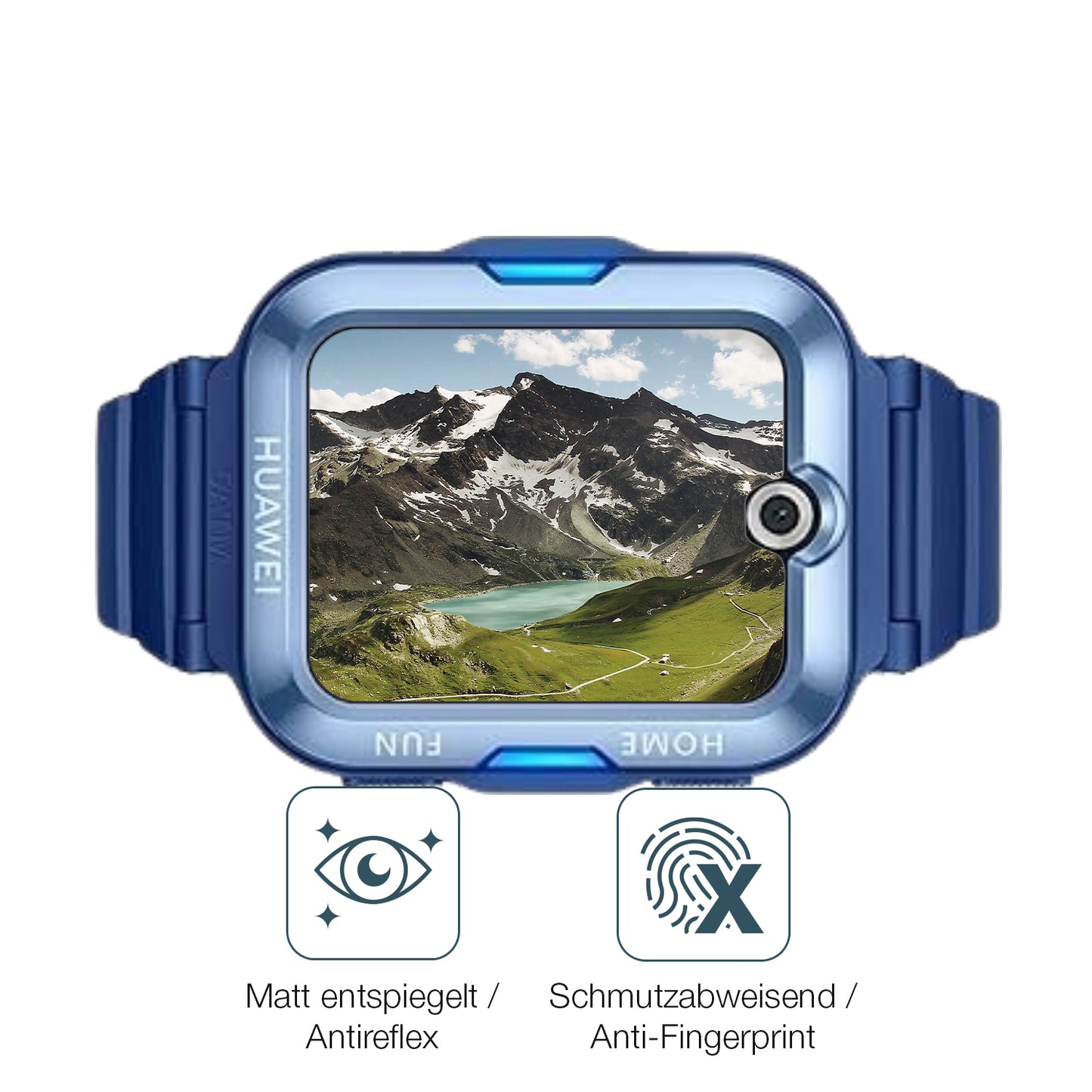2x 9H Schutzfolie matt für Huawei Kids Watch 5 Panzerfolie
