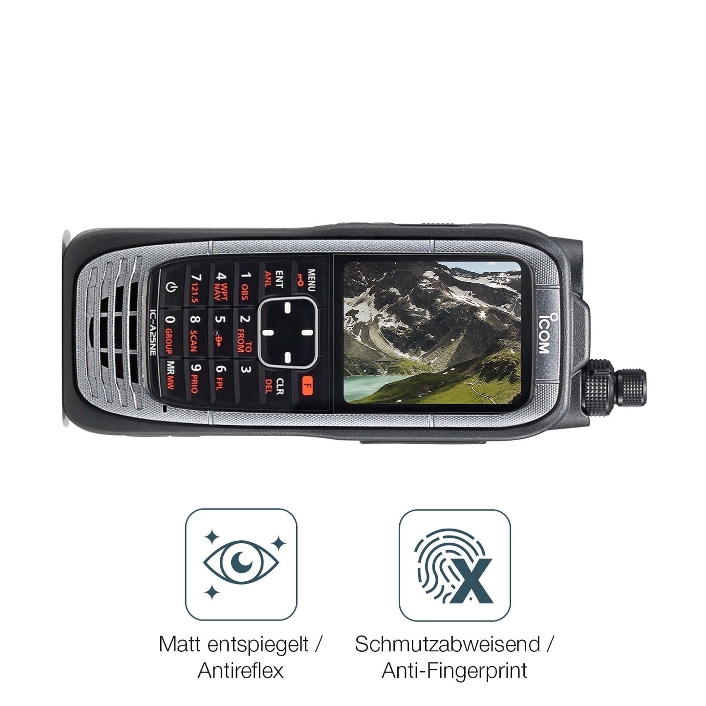 4x Schutzfolie matt für Icom IC-A25NE Display-Schutzfolie