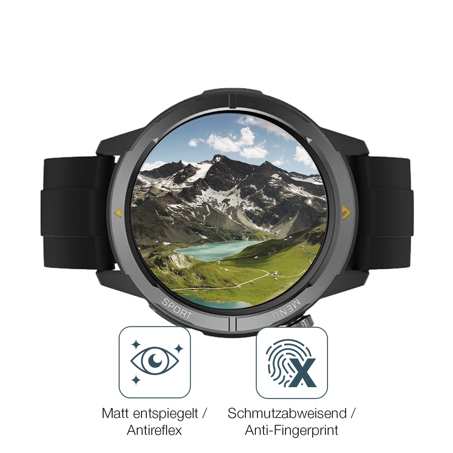 6x Schutzfolie matt für AGM Legion Watch 1.43 Zoll Display-Schutzfolie