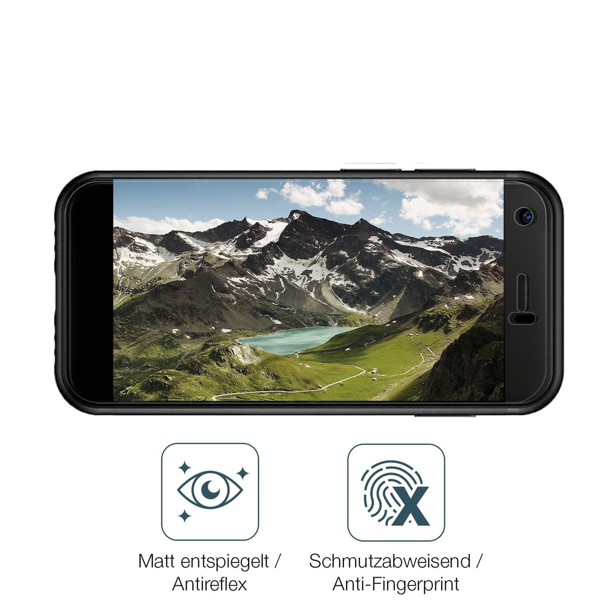 2x Screen Protector for YOHOPE 3G Mini Handy matte Flexible Glass 9H dipos