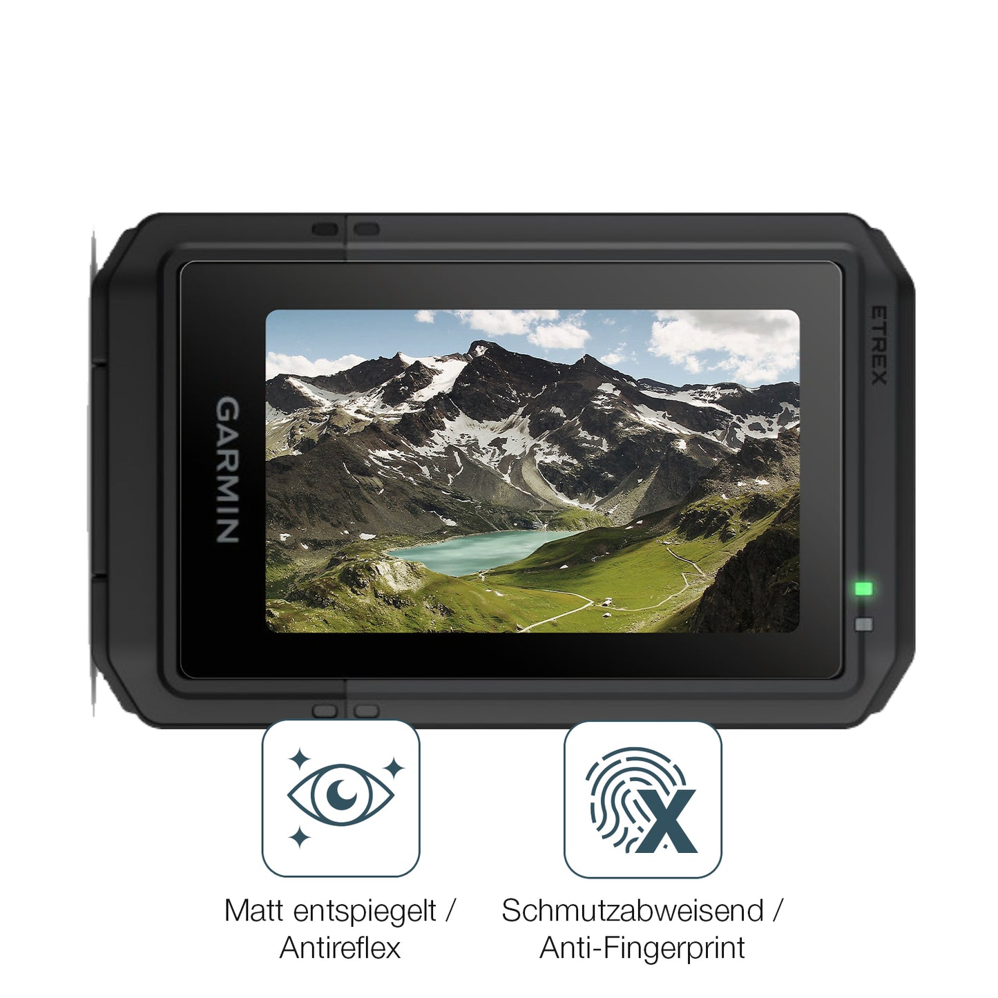 Schutz gegen Kratzer auf dem Garmin eTrex Touch 2025 Glas durch Schlüssel oder Ähnliches