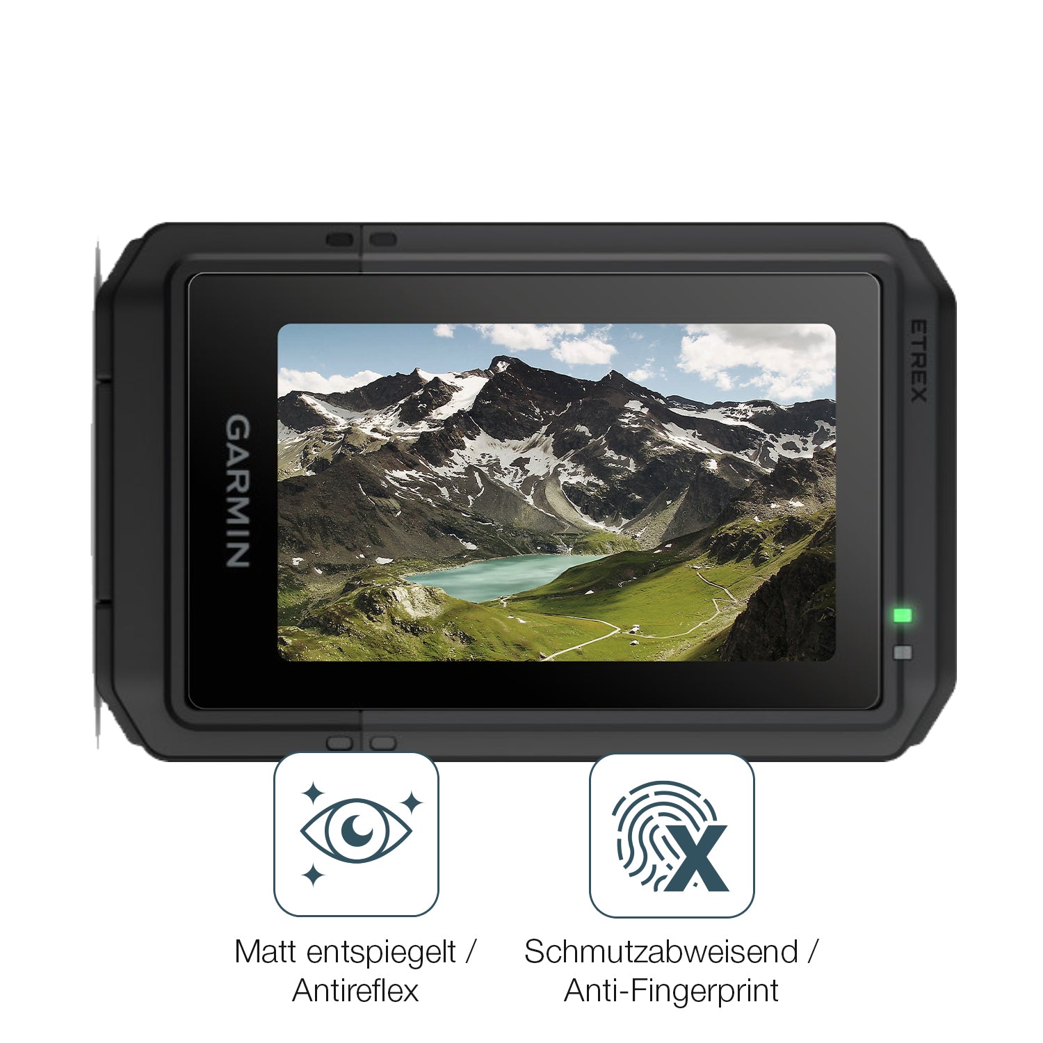 Schutz gegen Kratzer auf dem Garmin eTrex Touch 2025 Glas durch Schlüssel oder Ähnliches
