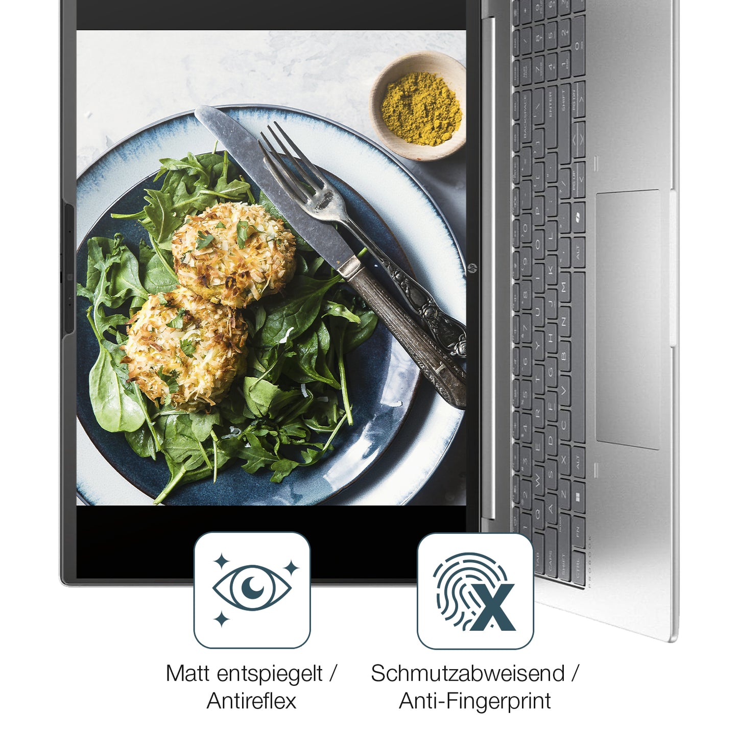 2x 9H Schutzfolie matt für HP ProBook 460 G11 16 Zoll Panzerfolie