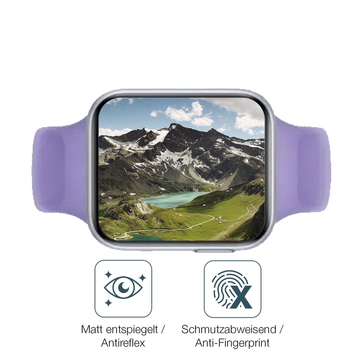 9H Hartbeschichtete, flexible Folie passend zugeschnitten für Oppo Watch SE