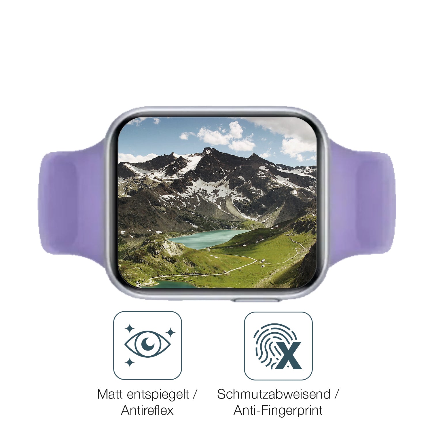 9H Hartbeschichtete, flexible Folie passend zugeschnitten für Oppo Watch SE