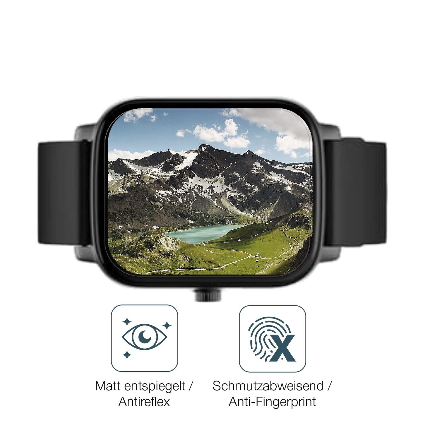 9H Hartbeschichtete, flexible Folie passend zugeschnitten für Noise ColorFit Icon Buzz