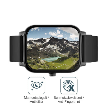 9H Hartbeschichtete, flexible Folie passend zugeschnitten für Noise ColorFit Icon Buzz