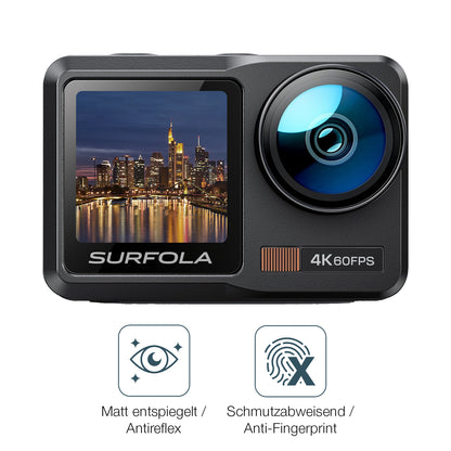 Schutz gegen Kratzer auf dem Surfola SF630 Action Cam Glas durch Schlüssel oder Ähnliches