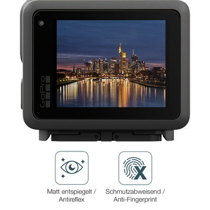 2x 9H Schutzfolie matt für GoPro Lit Hero Panzerfolie
