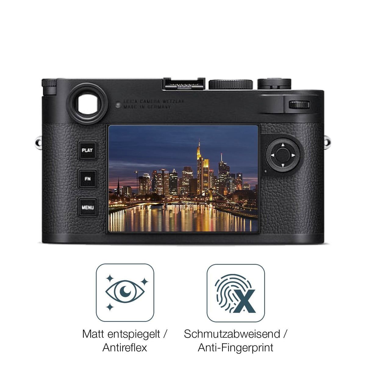 2x Screen Protector for Leica M 11-D matte Flexible Glass 9H dipos