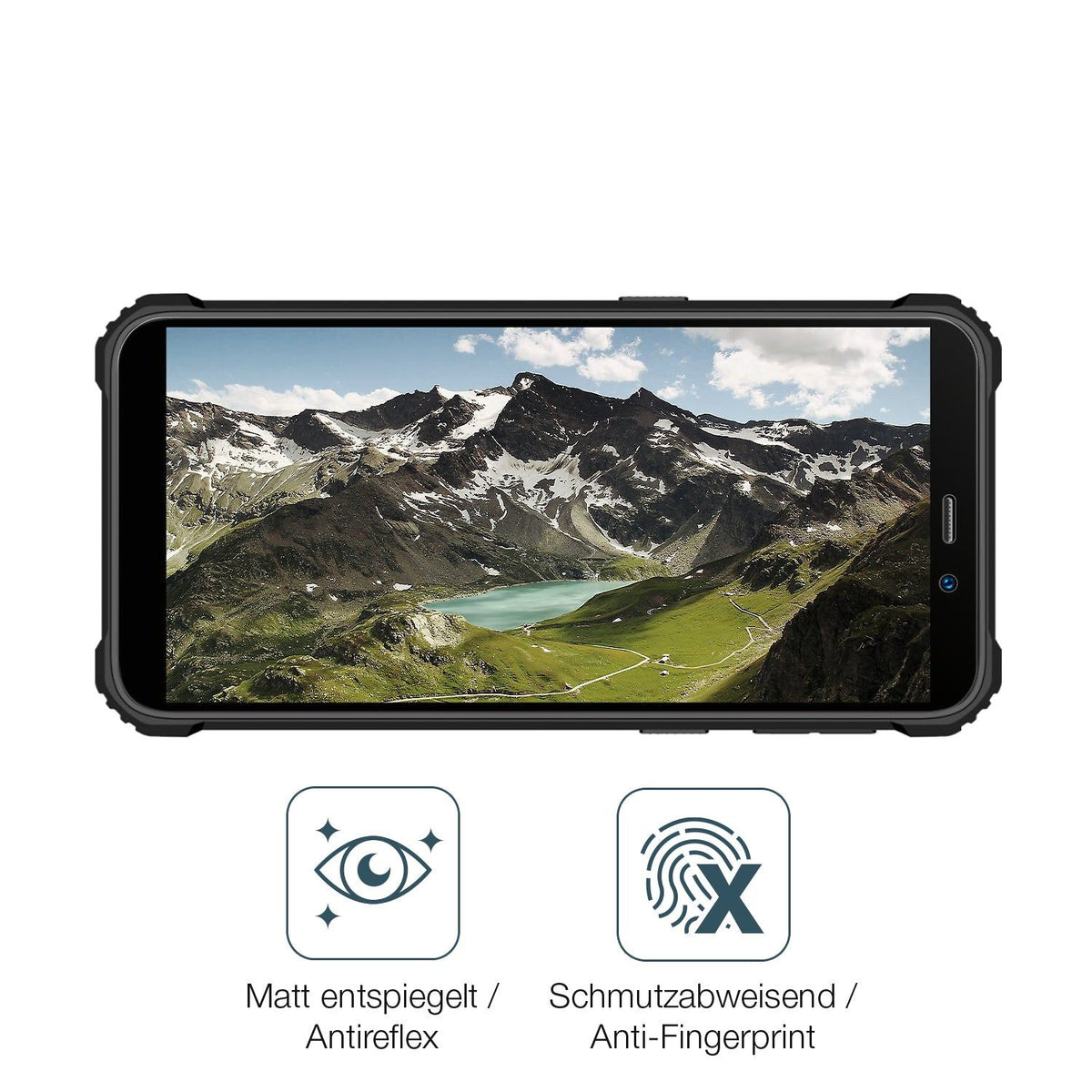 2x Screen Protector for Oukitel WP32 matte Flexible Glass 9H dipos