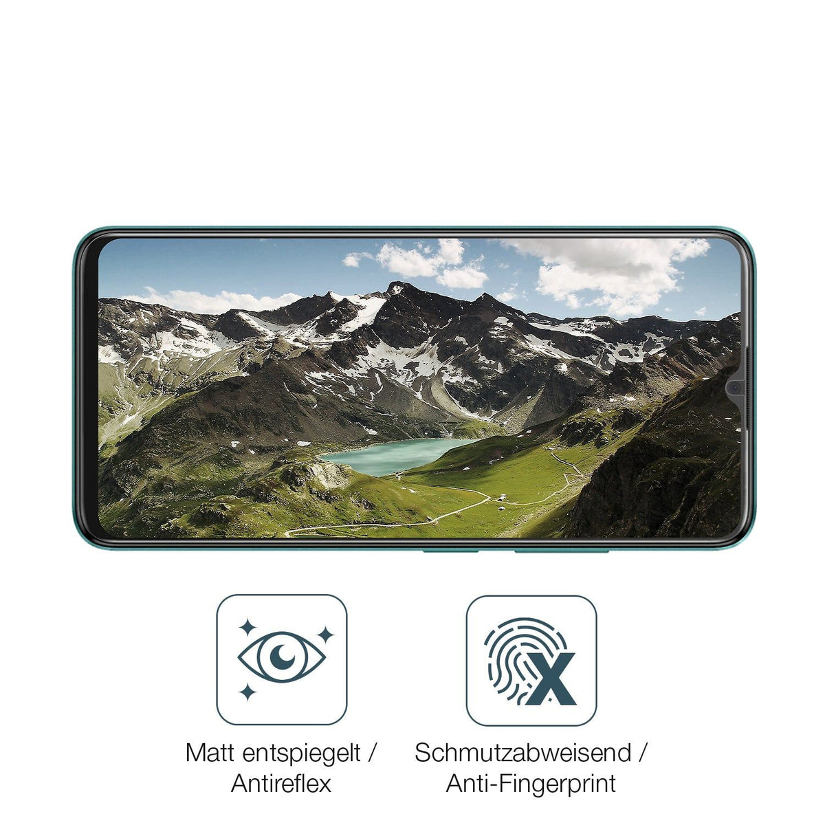 2x Screen Protector for ZTE Blade A34 matte Flexible Glass 9H dipos