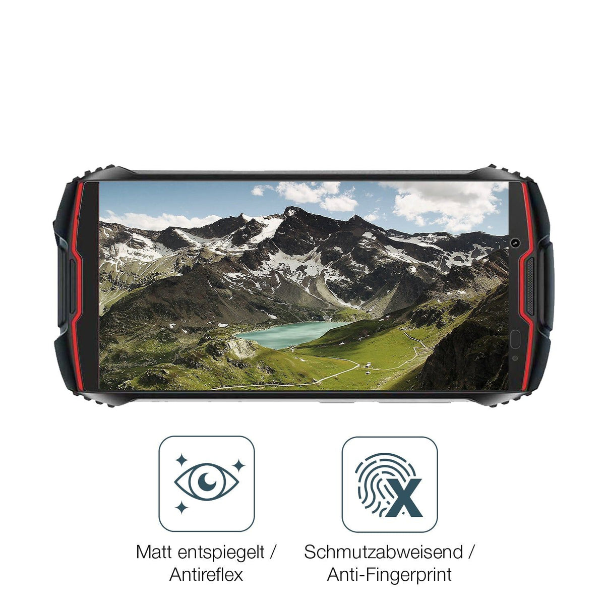 2x Screen Protector for Cubot King Kong Mini 2 Pro matte Flexible Glass 9H dipos