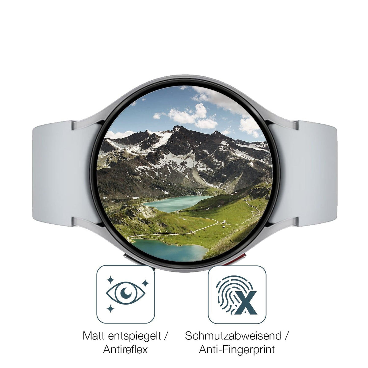 2x Screen Protector for Samsung Galaxy Watch 6 44mm matte Flexible Glass 9H