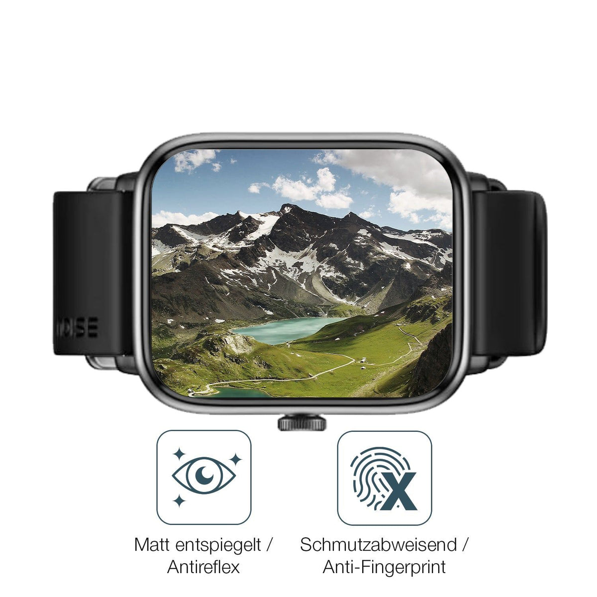 2x Screen Protector for Noise ColorFit Pro 4 matte Flexible Glass 9H dipos