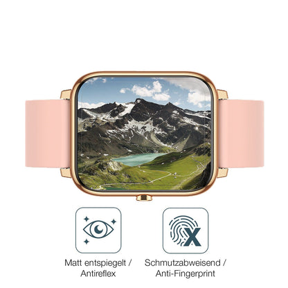 2x Screen Protector for Kalinco CS201C Smartwatch matte Flexible Glass 9H dipos