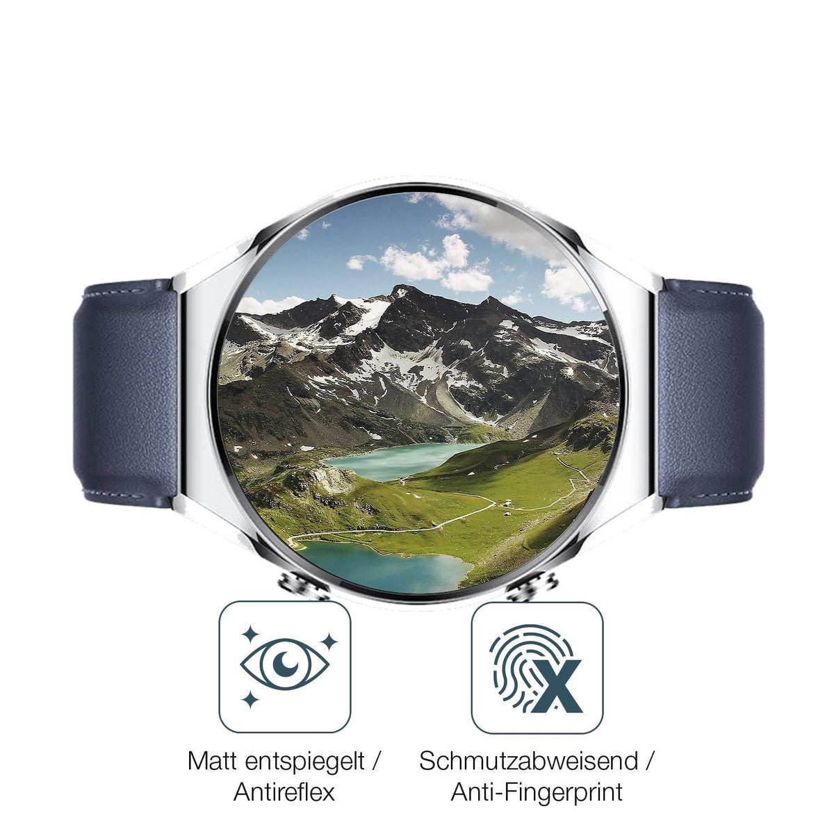 2x Screen Protector for Xiaomi Watch S1 matte Flexible Glass 9H dipos