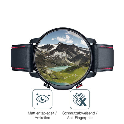 2x Screen Protector for Motsfit  1,32 inch Smartwatch matte Flexible Glass 9H