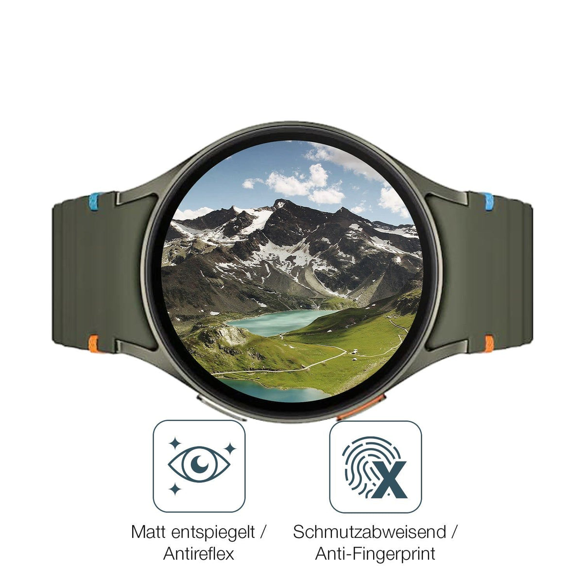2x Screen Protector for Samsung  Galaxy Watch 7 40mm matte Flexible Glass 9H