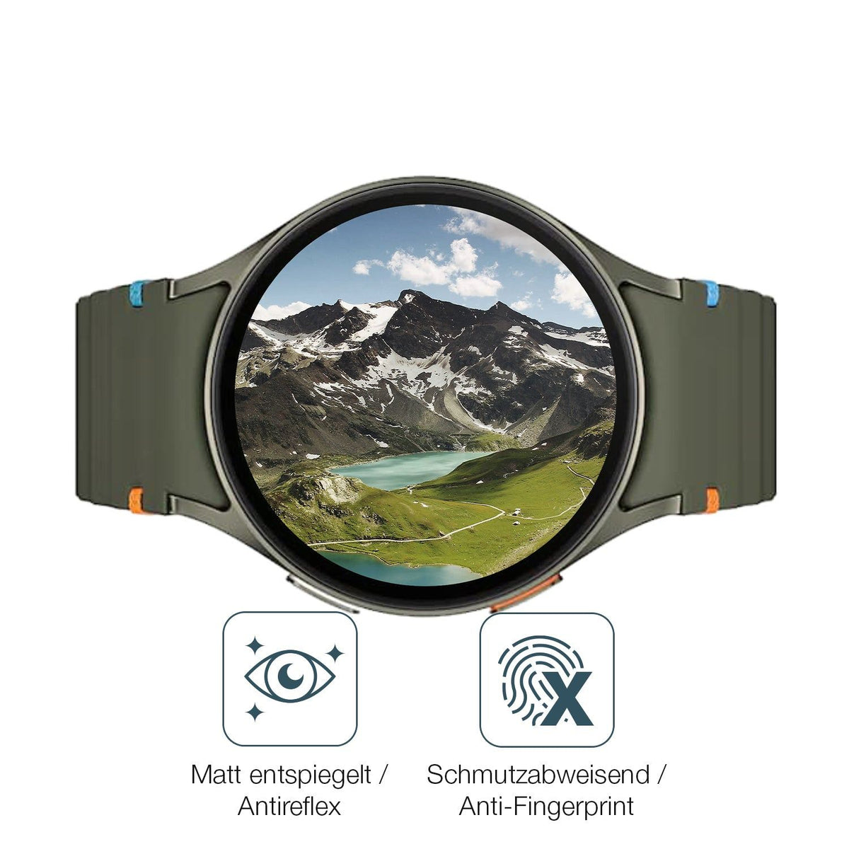 2x Screen Protector for Samsung  Galaxy Watch 7 44mm matte Flexible Glass 9H