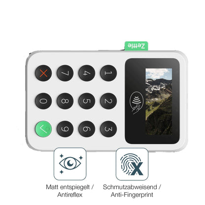 2x Screen Protector for Zettle Reader 2 matte Flexible Glass 9H dipos