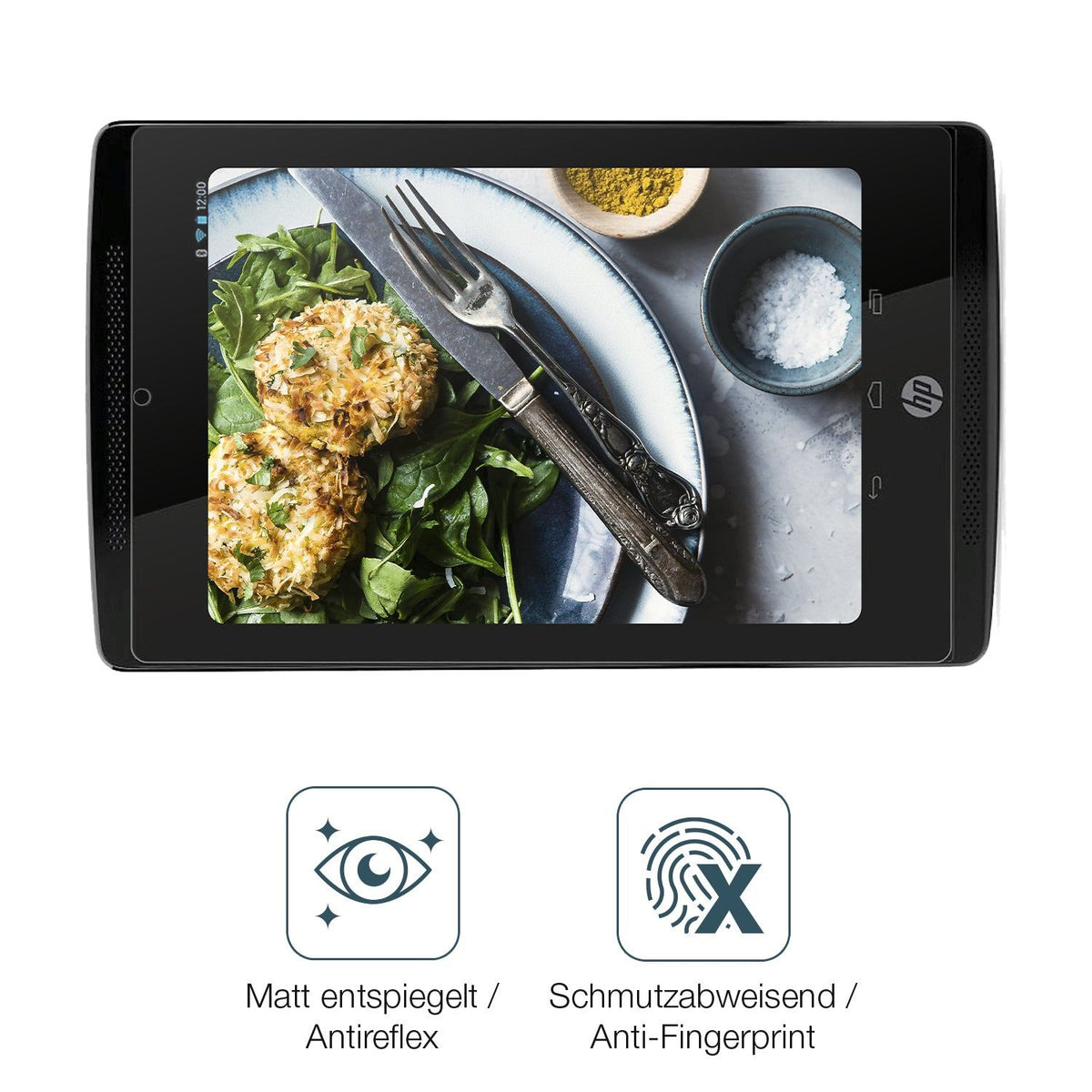2x Screen Protector for HP Slate 7 Extreme matte Flexible Glass 9H dipos