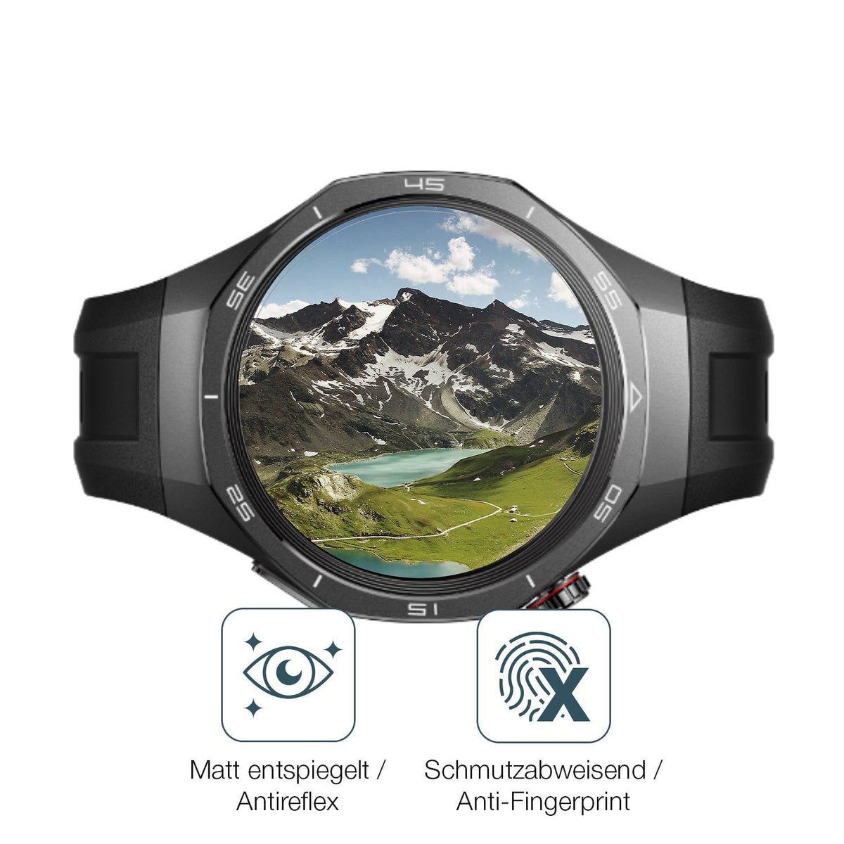 2x Screen Protector for Huawei Watch GT5 matte Flexible Glass 9H dipos