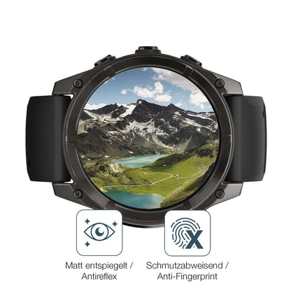 2x Screen Protector for Garmin Fenix 7x Pro 51mm matte Flexible Glass 9H dipos