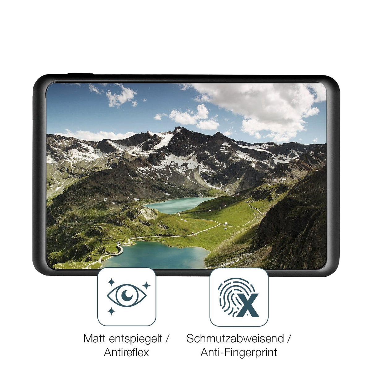 2x Screen Protector for Snooper Truckmate 6900 matte Flexible Glass 9H dipos