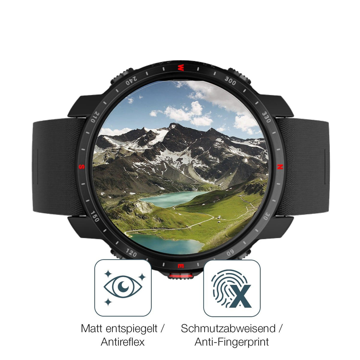2x Screen Protector for Polar Grit X matte Flexible Glass 9H dipos