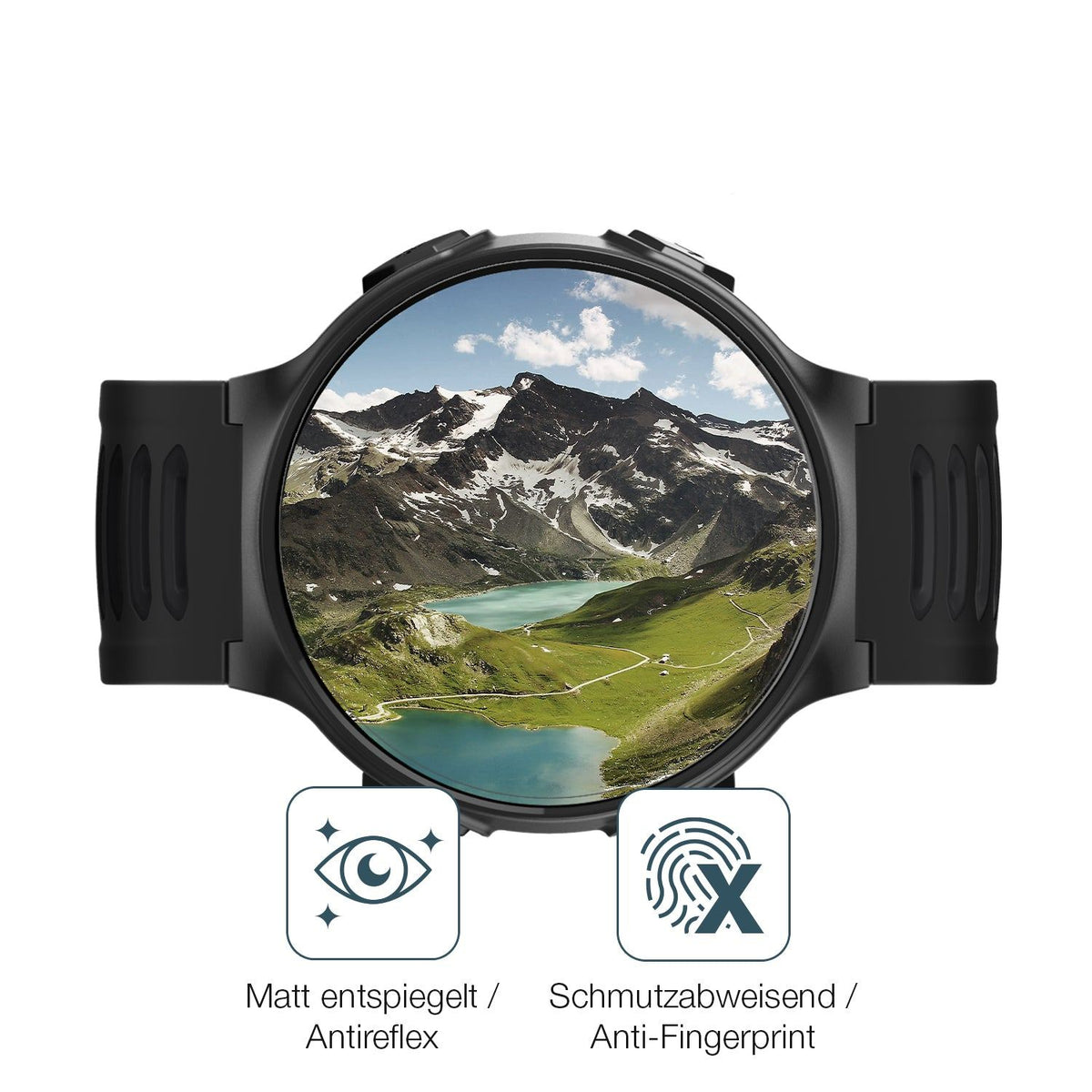 2x Screen Protector for Kiprun GPS 500 Coros matte Flexible Glass 9H dipos