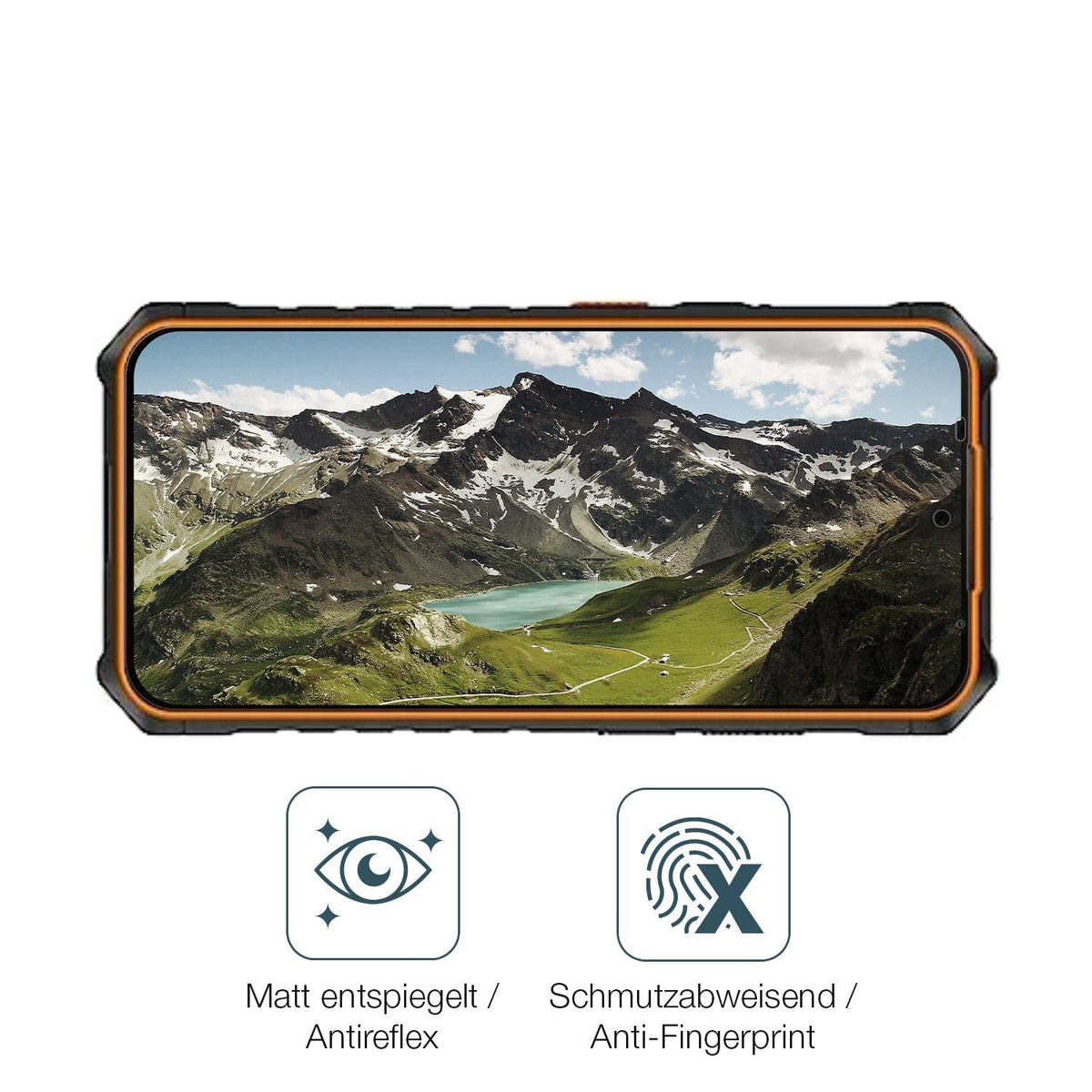 2x Screen Protector for Hammer Iron 6 matte Flexible Glass 9H dipos