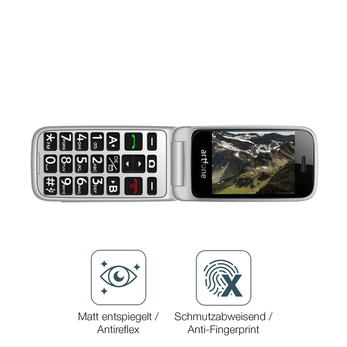 2x Screen Protector for Artfone G3 4G matte Flexible Glass 9H dipos