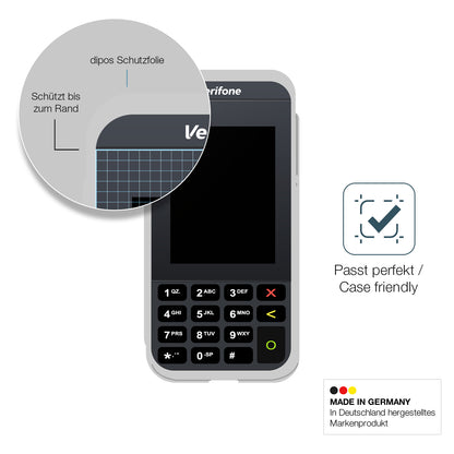 2x 9H Schutzfolie matt für Verifone e285 Panzerfolie