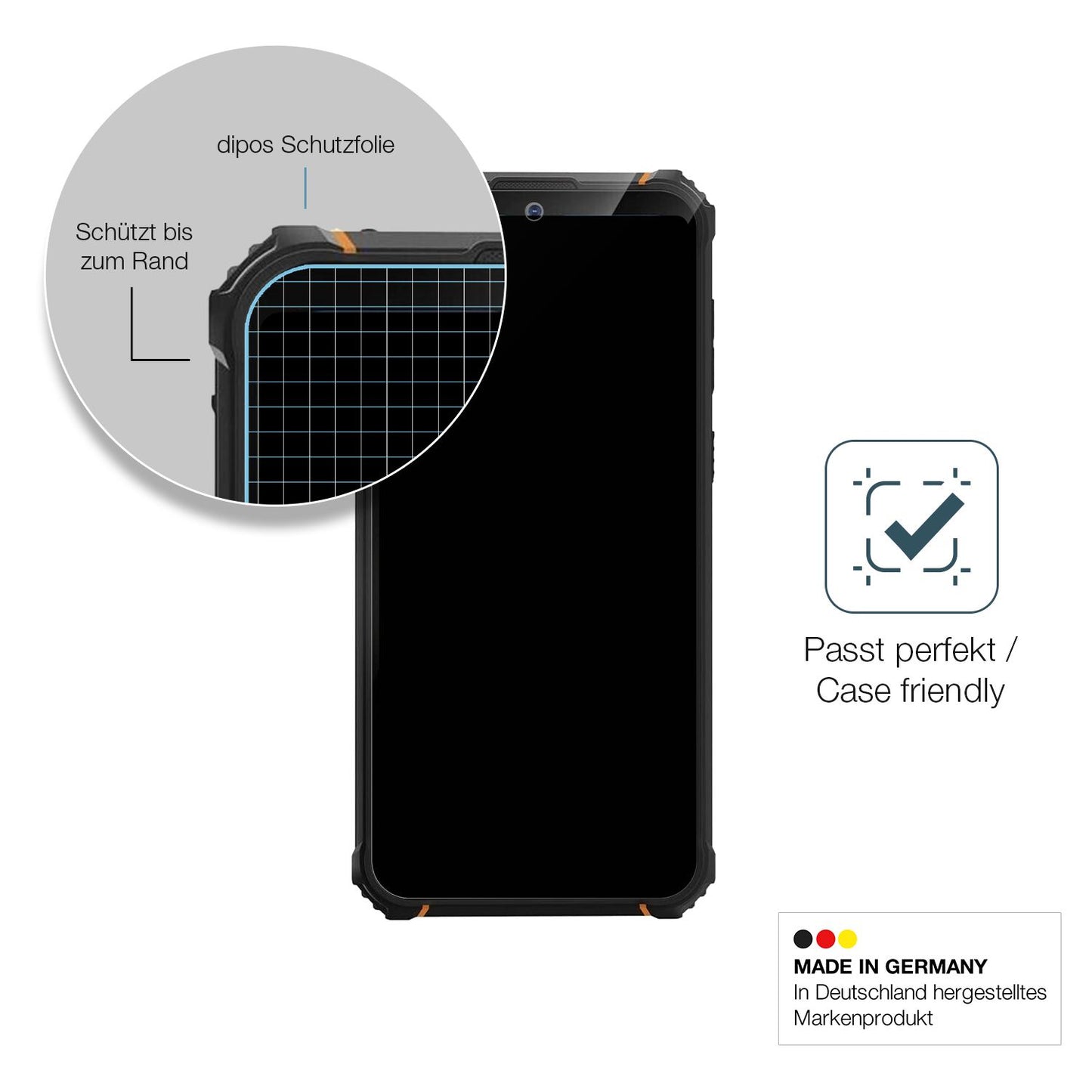2x Screen Protector for Hotwav W10 matte Flexible Glass 9H dipos