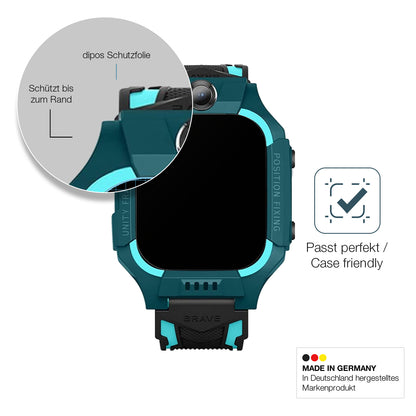 2x 9H Schutzfolie matt für xO Kids Smartwatch H100 Panzerfolie
