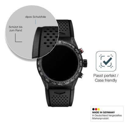 2x Screen Protector for Tag Heuer Carrera 45mm matte Flexible Glass 9H dipos