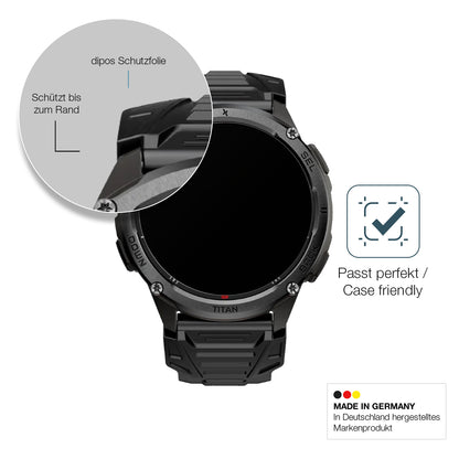 2x 9H Schutzfolie matt für MaxCom Titan Chronos GPS Panzerfolie