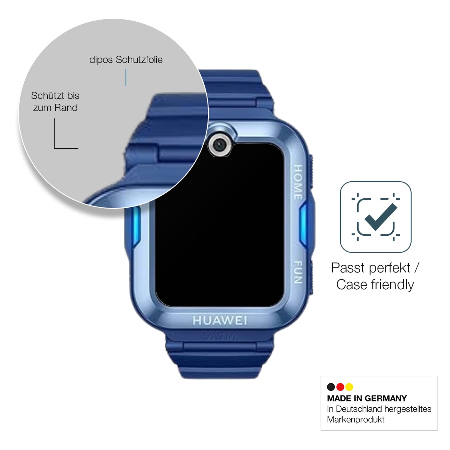 2x 9H Schutzfolie matt für Huawei Kids Watch 5 Panzerfolie