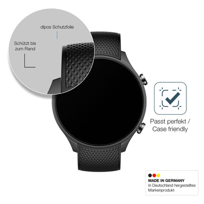 2x 9H Schutzfolie matt für OnePlus Watch 2R Panzerfolie