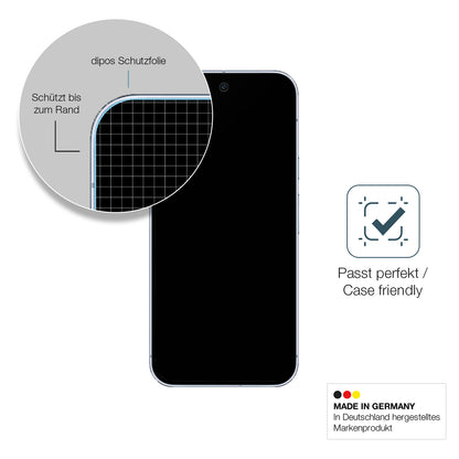 Schutzglasfolie mit optimaler Passform, zur Verwendung mit Hüllen geeignet