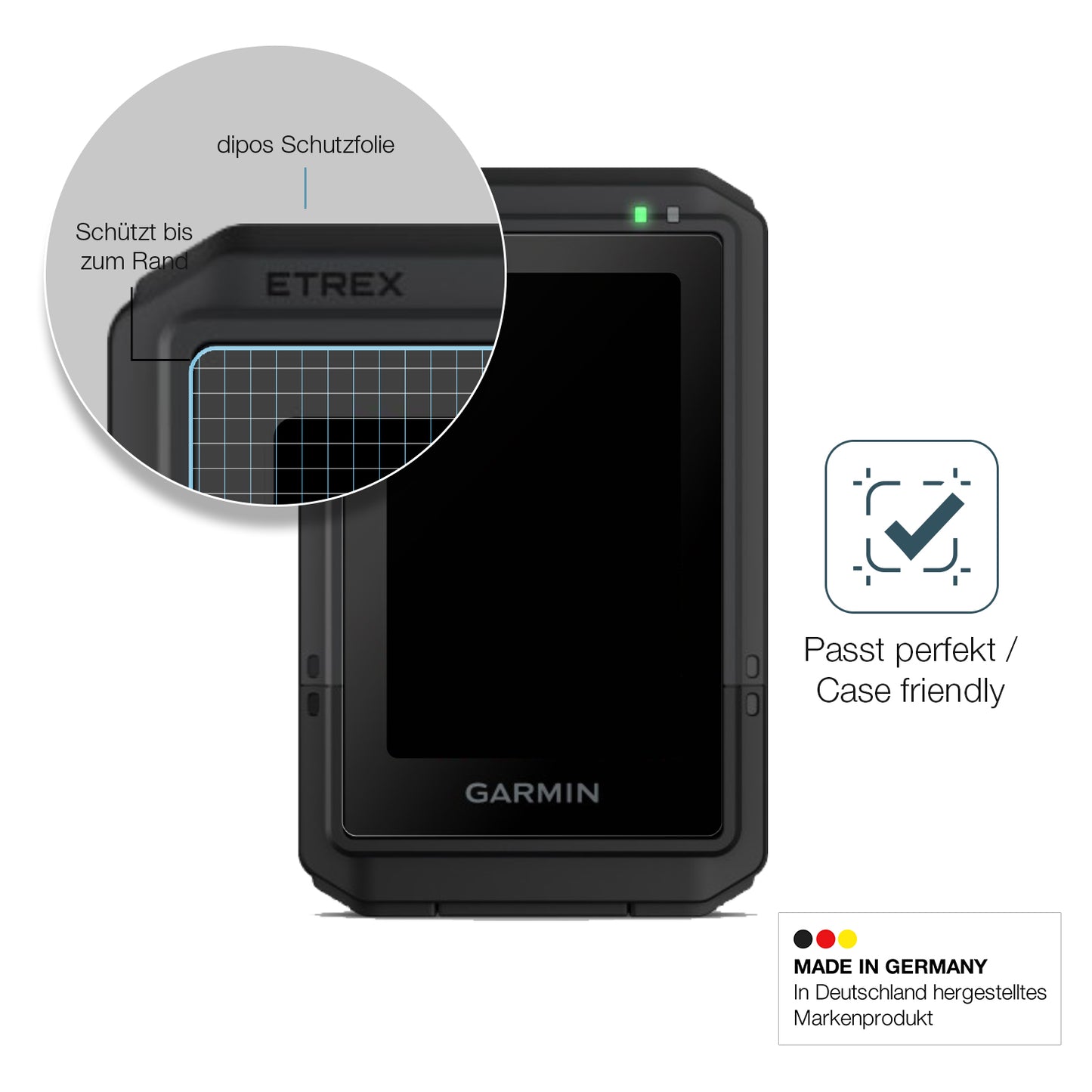 2x 9H Schutzfolie matt für Garmin eTrex Touch 2025 Panzerfolie