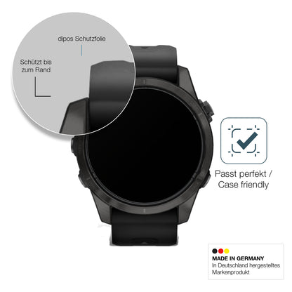 2x 9H Schutzfolie matt für Garmin Fenix 7s Pro 51mm Panzerfolie