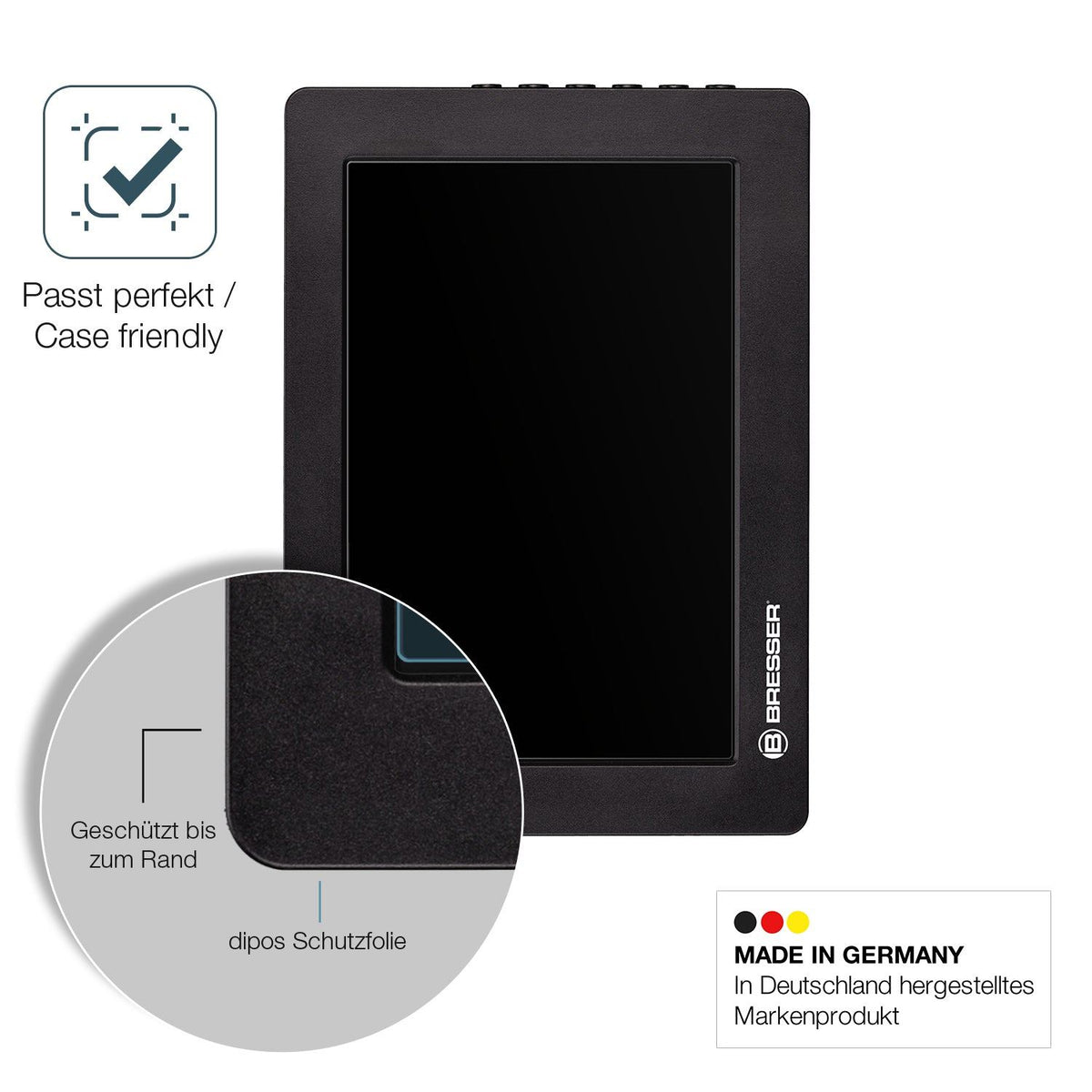 dipos 2x 9H Matte Screen Protector for Bresser MeteoTemp Baro HZ