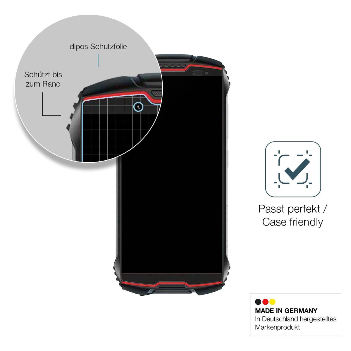 2x Screen Protector for Cubot King Kong Mini 2 Pro matte Flexible Glass 9H dipos