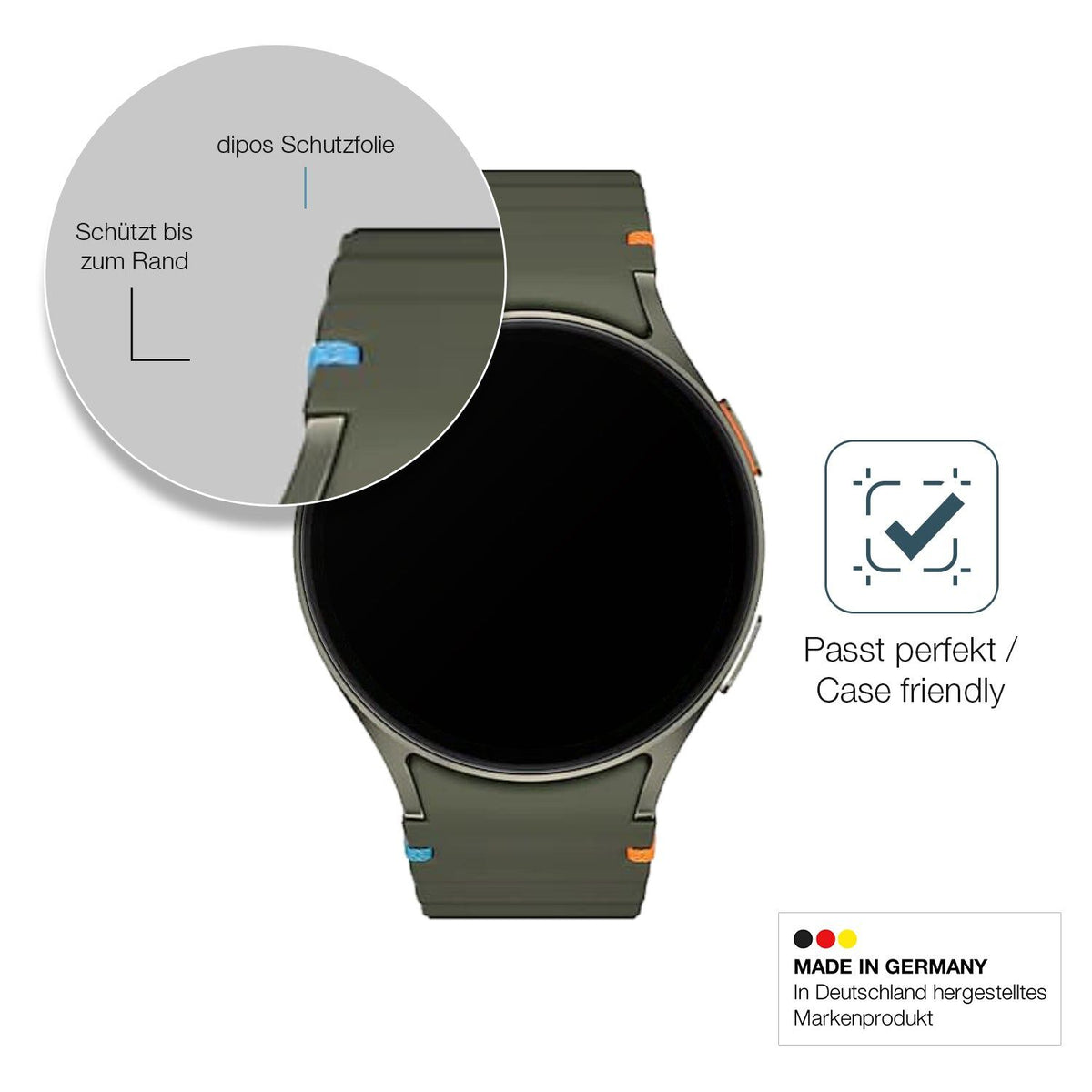 2x Screen Protector for Samsung  Galaxy Watch 7 40mm matte Flexible Glass 9H