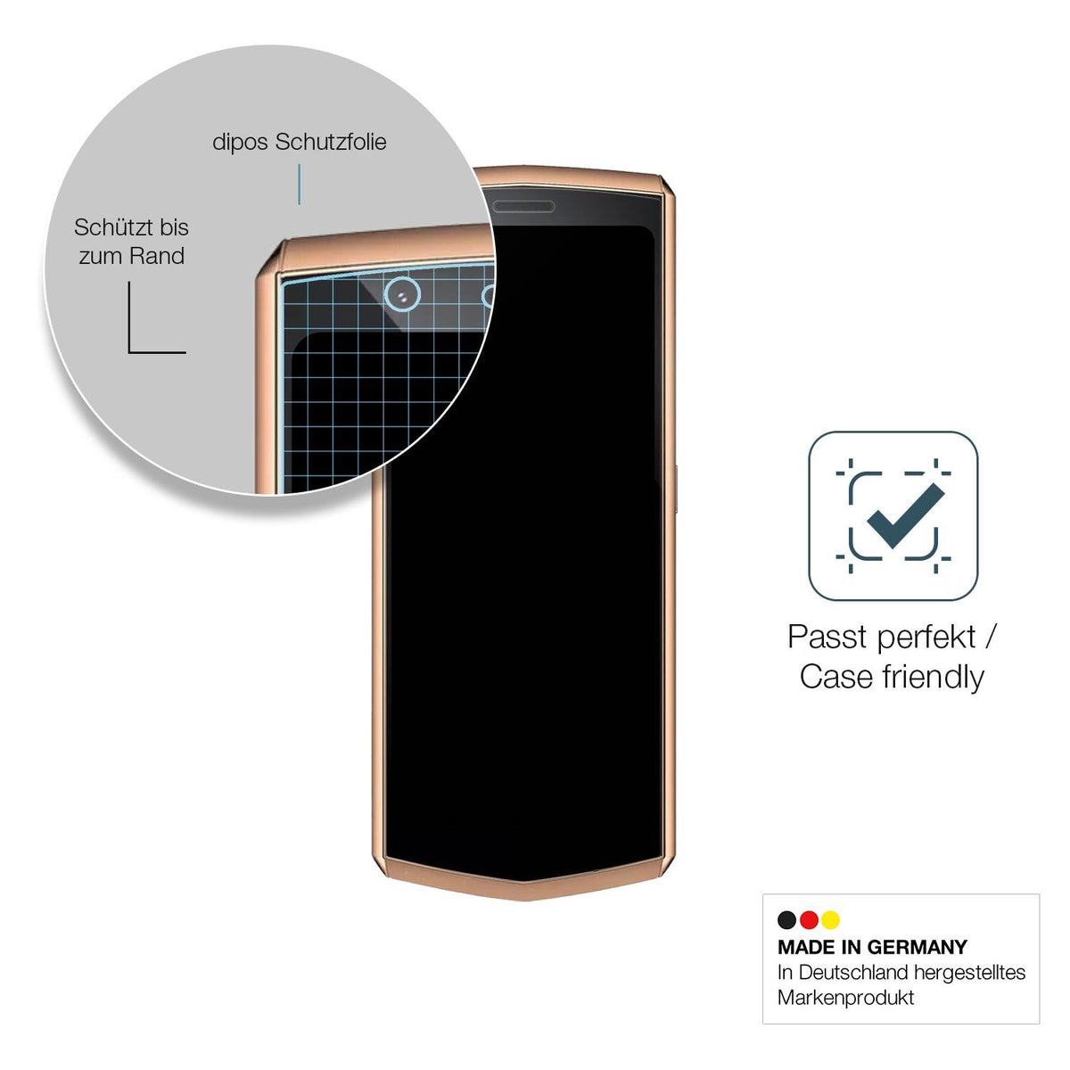 2x Screen Protector for Cubot Pocket 3 matte Flexible Glass 9H dipos