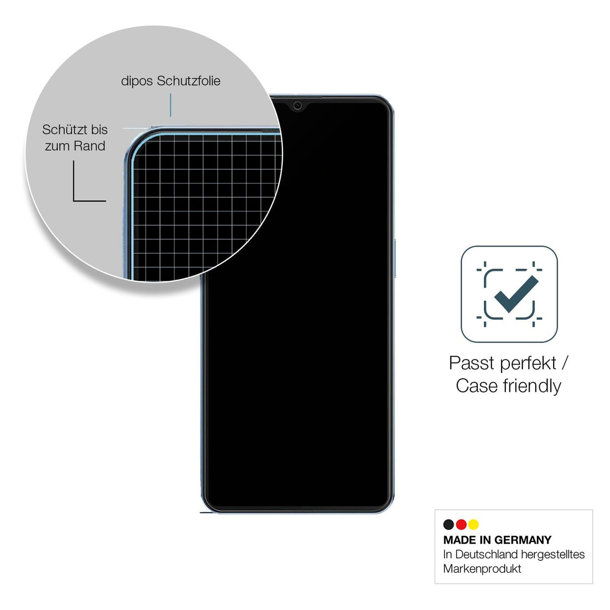 2x Screen Protector for XGody Mate 50 matte Flexible Glass 9H dipos
