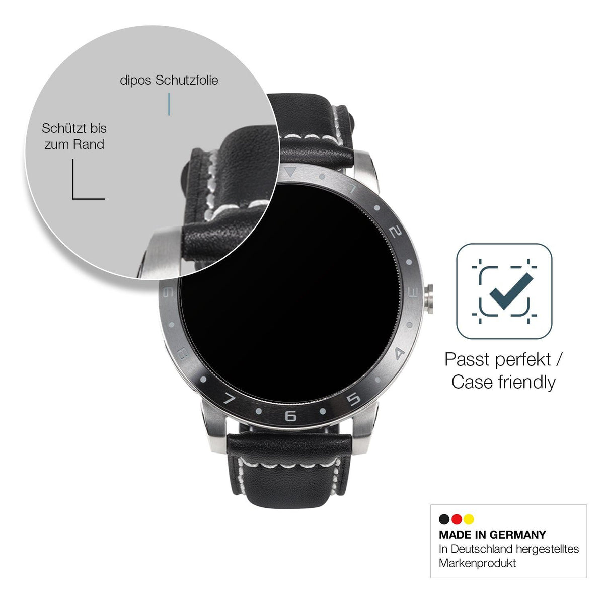 2x Screen Protector for Asus VivoWatch 5 matte Flexible Glass 9H dipos